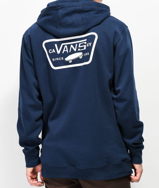 vans navy blue hoodie